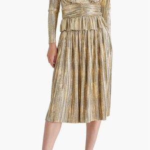 Steve Madden Metallic Gold Skirt